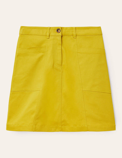 Abingdon Mini Skirt-Chartreuse-5