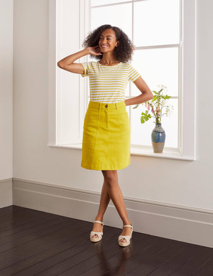 Abingdon Mini Skirt-Chartreuse