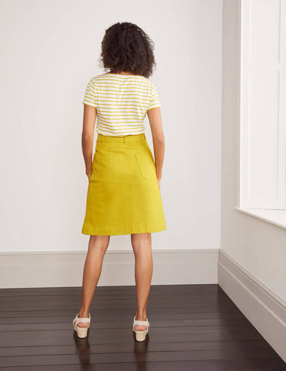 Abingdon Mini Skirt-Chartreuse-2