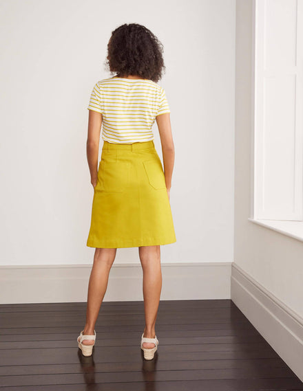 Abingdon Mini Skirt-Chartreuse