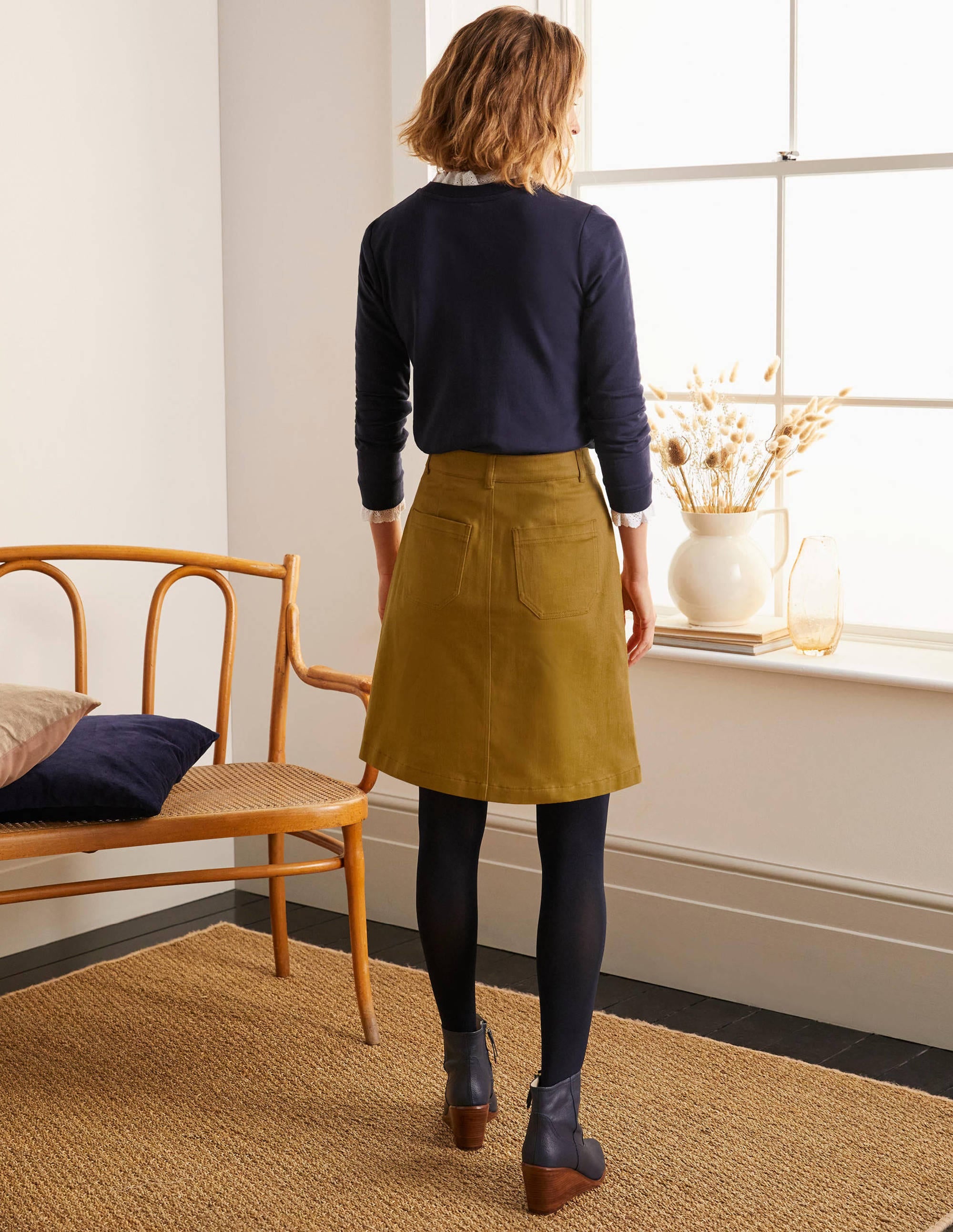 Abingdon Mini Skirt-Frankincense - Image 2