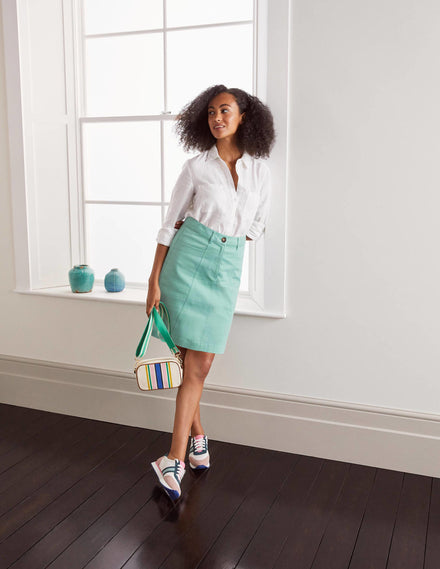 Abingdon Mini Skirt-Apple Mint