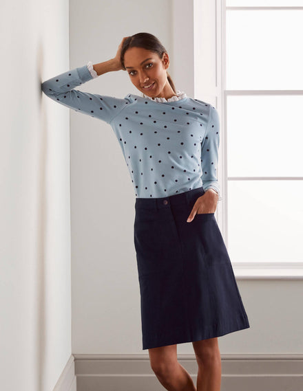 Abingdon Mini Skirt-Navy