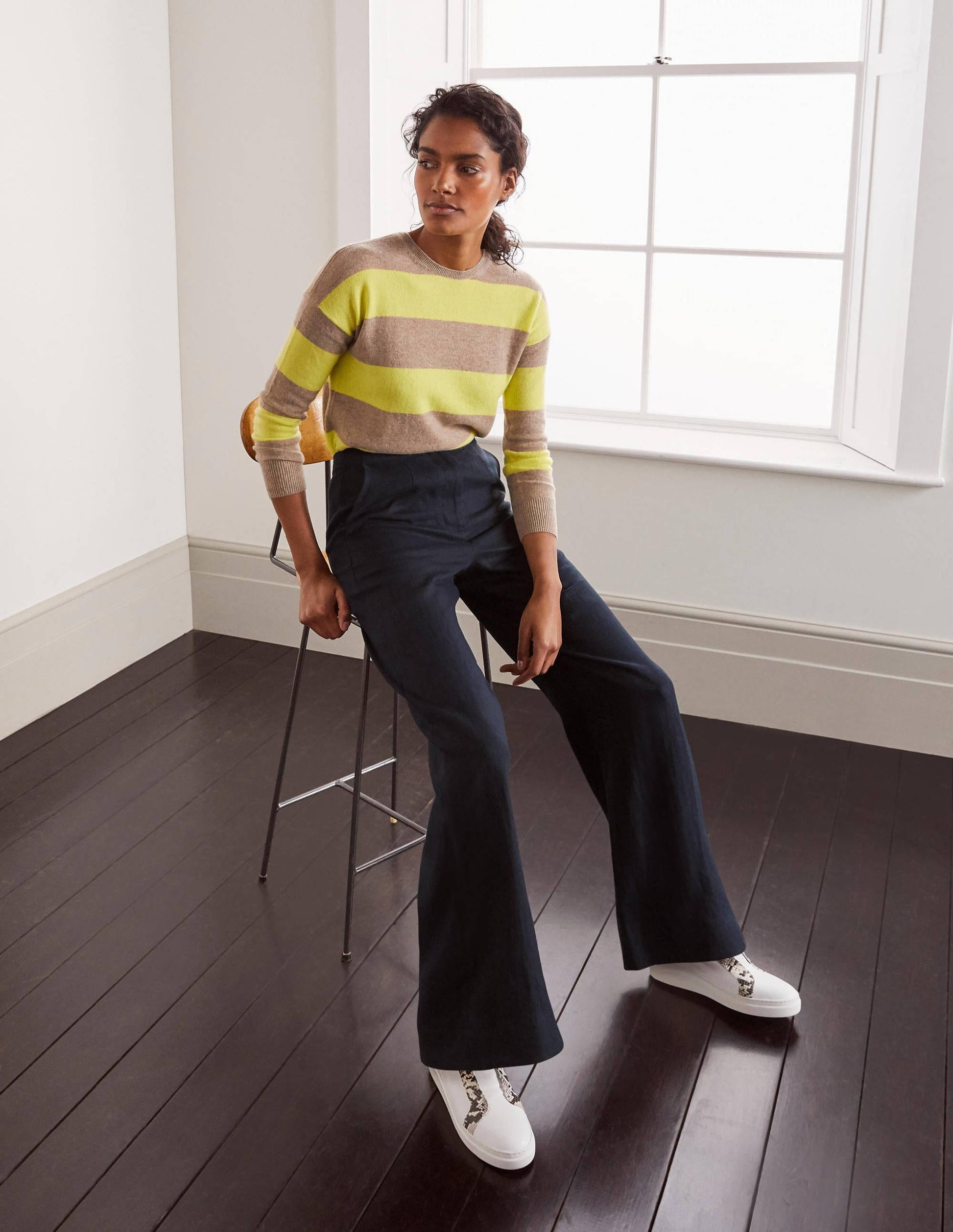 Eldon Linen Trousers-Navy-4