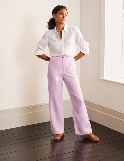 Eldon Linen Trousers-Soft Peony Tonic-1