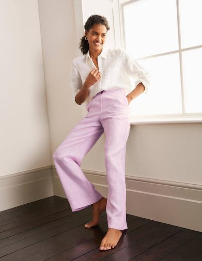 Eldon Linen Trousers-Soft Peony Tonic-2