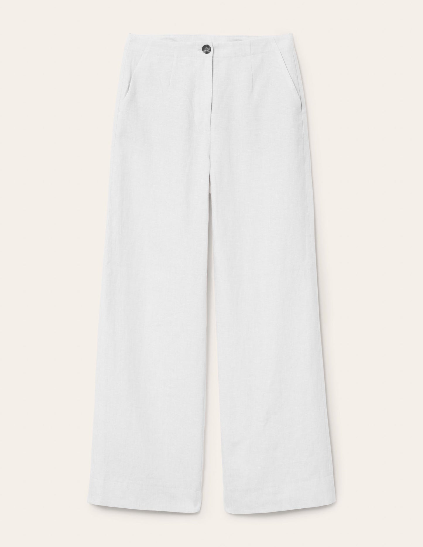 Eldon Linen Trousers-White