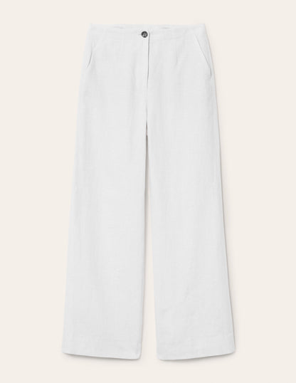 Eldon Linen Trousers-White-6