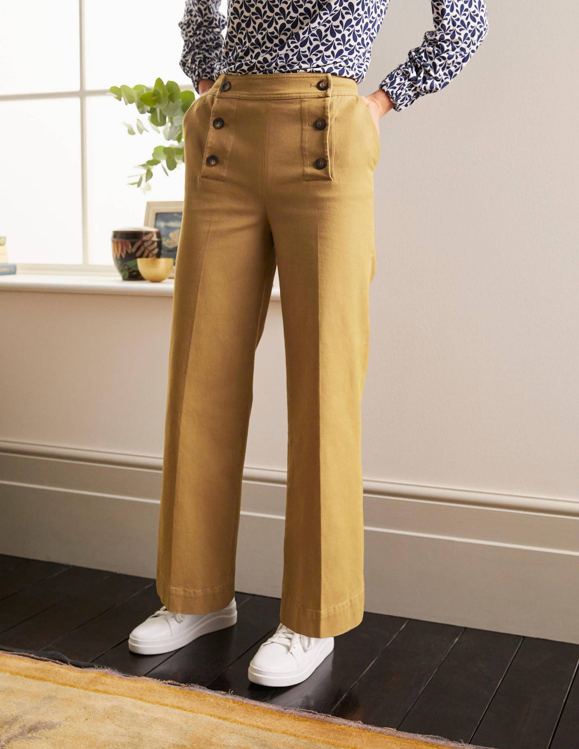 Runswick Sailor Trousers-Camel-1