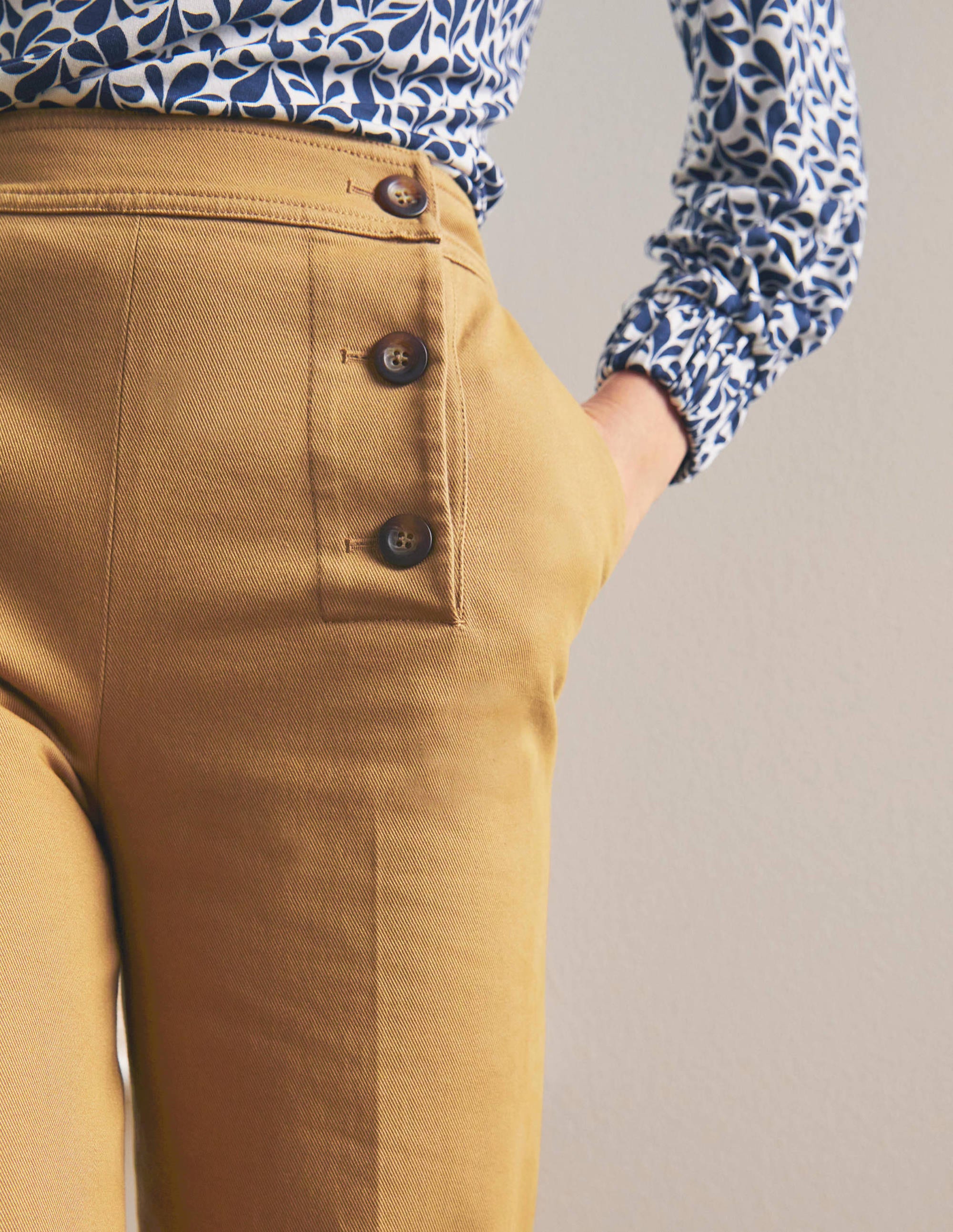 Runswick Sailor Trousers-Camel - Image 3