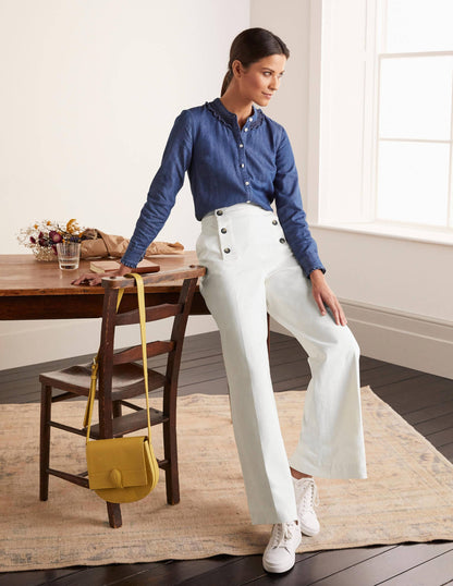 Runswick Sailor Trousers-Ivory