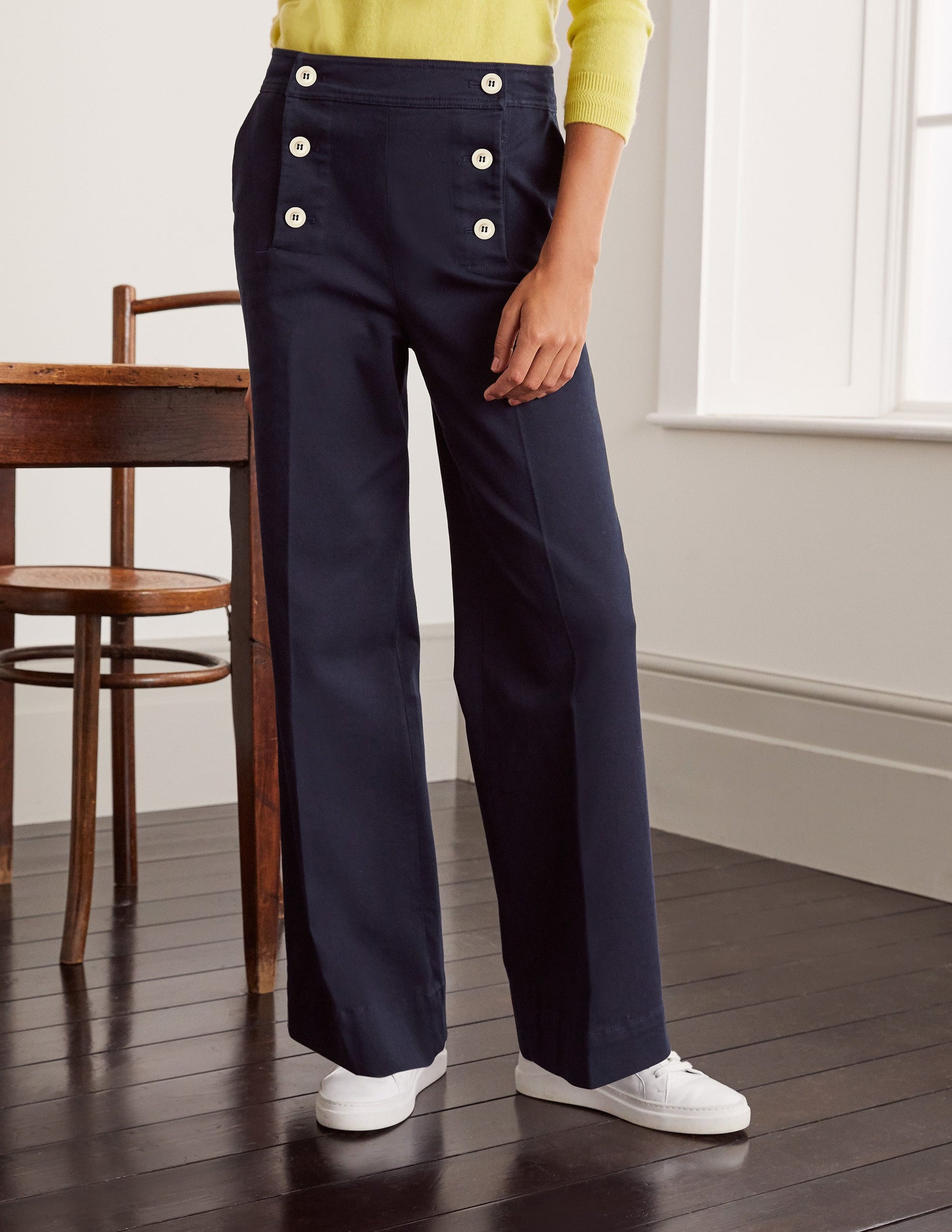 Runswick Sailor Trousers-Navy-1