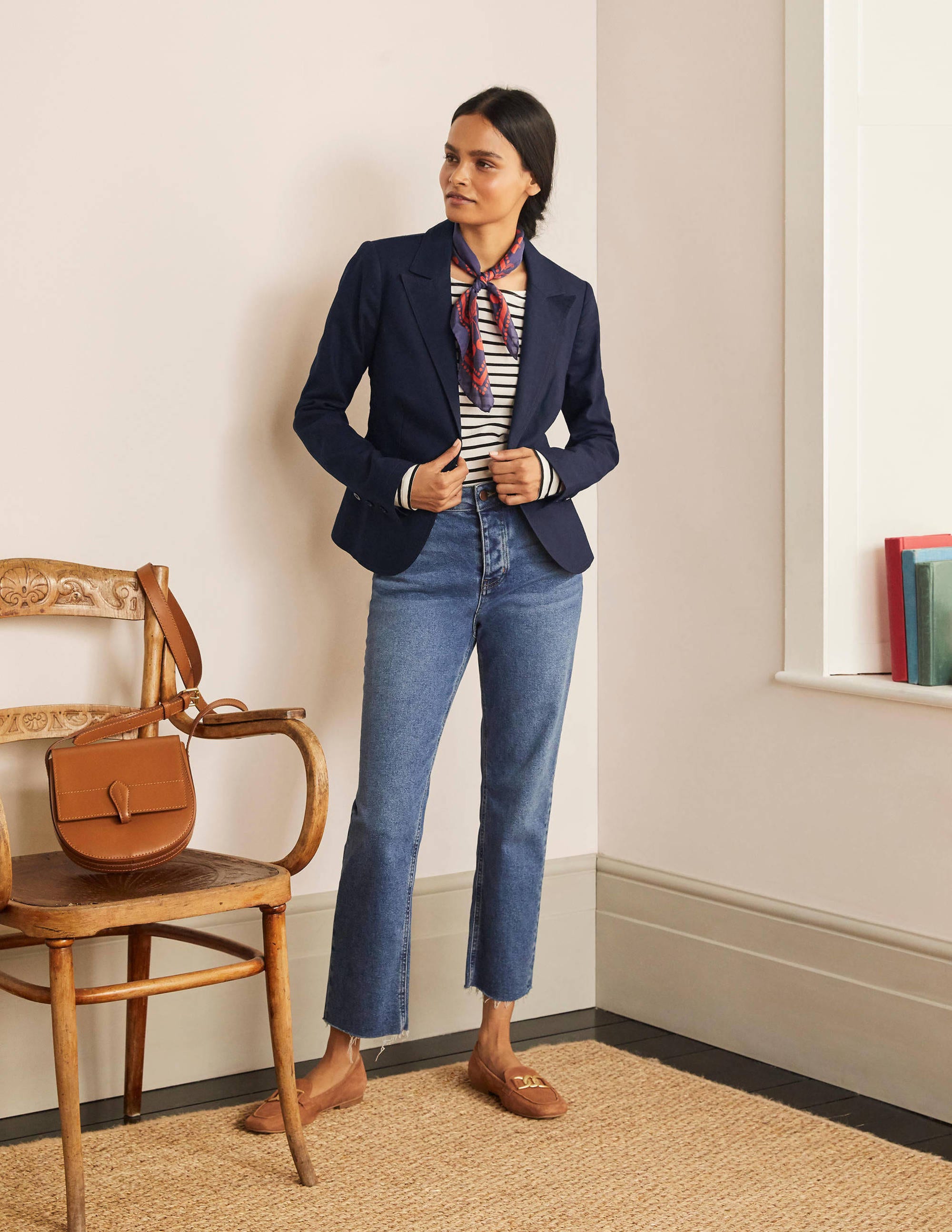 Framlingham Blazer-Navy - Image 1