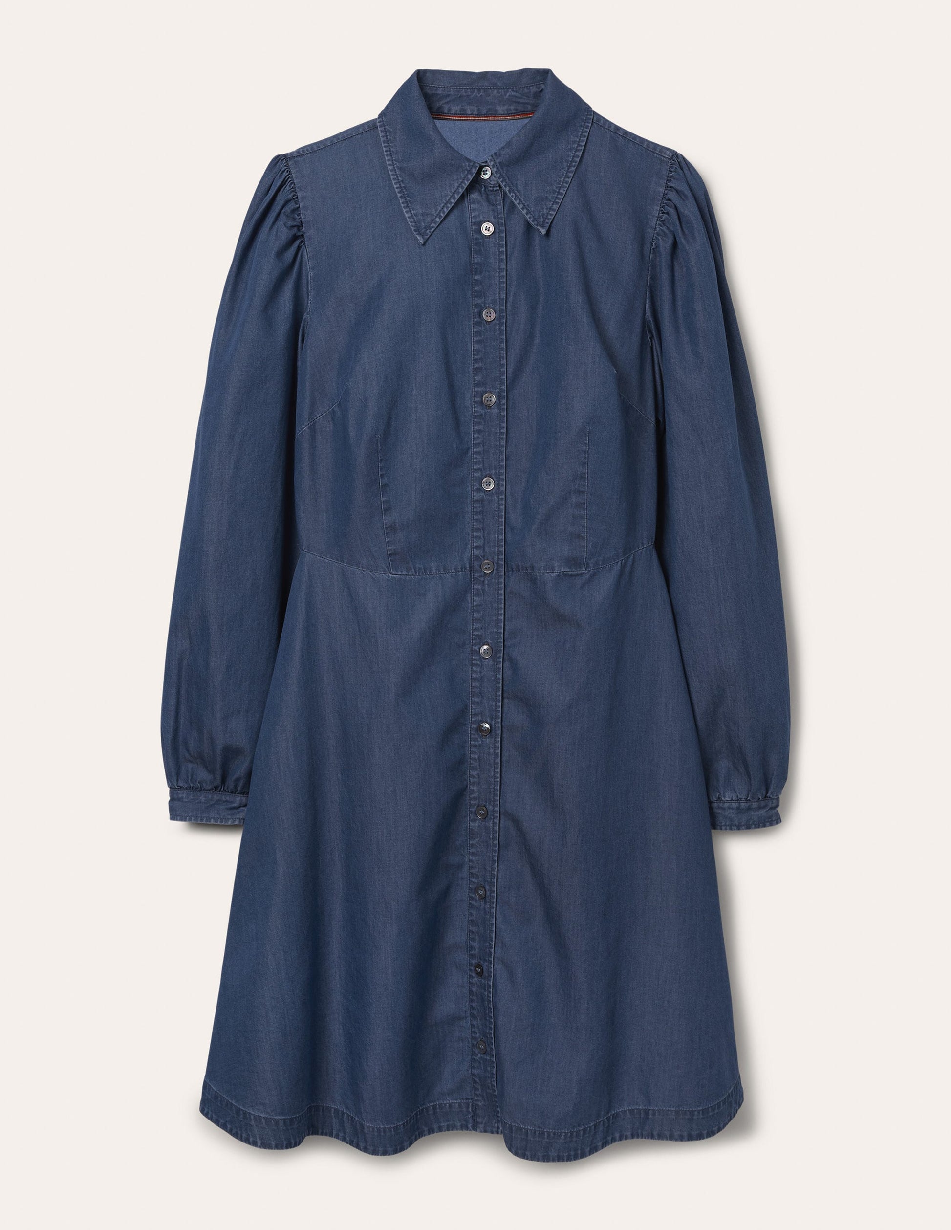Charlotte Shirt Dress-Mid Vintage Denim-7