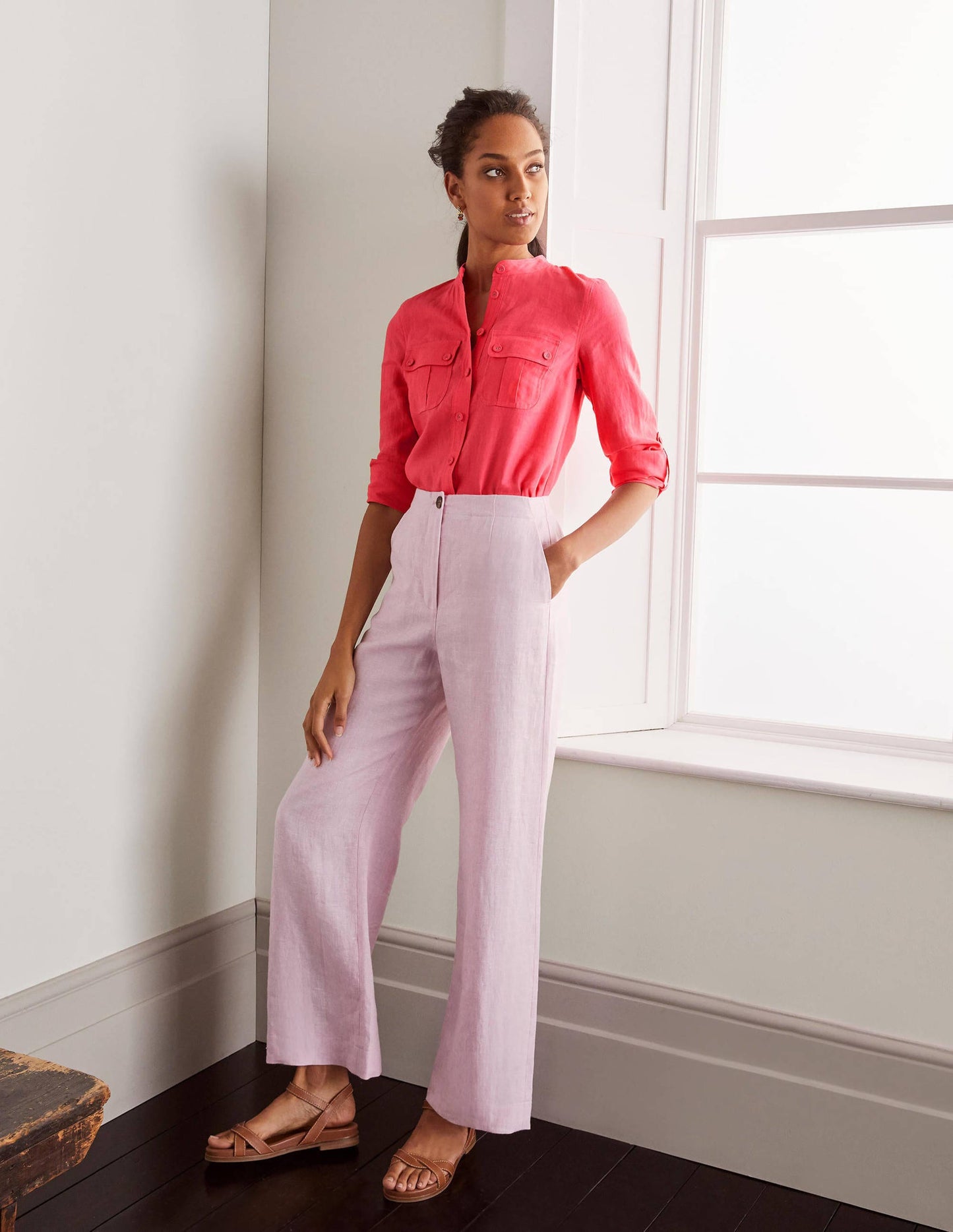 Dolores Linen Shirt-Lollipop