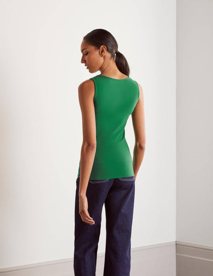 Double Layer Front Vest-Green-2