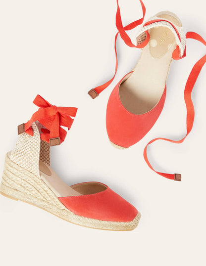 Cassie Espadrille Wedge-Cherry Red-1