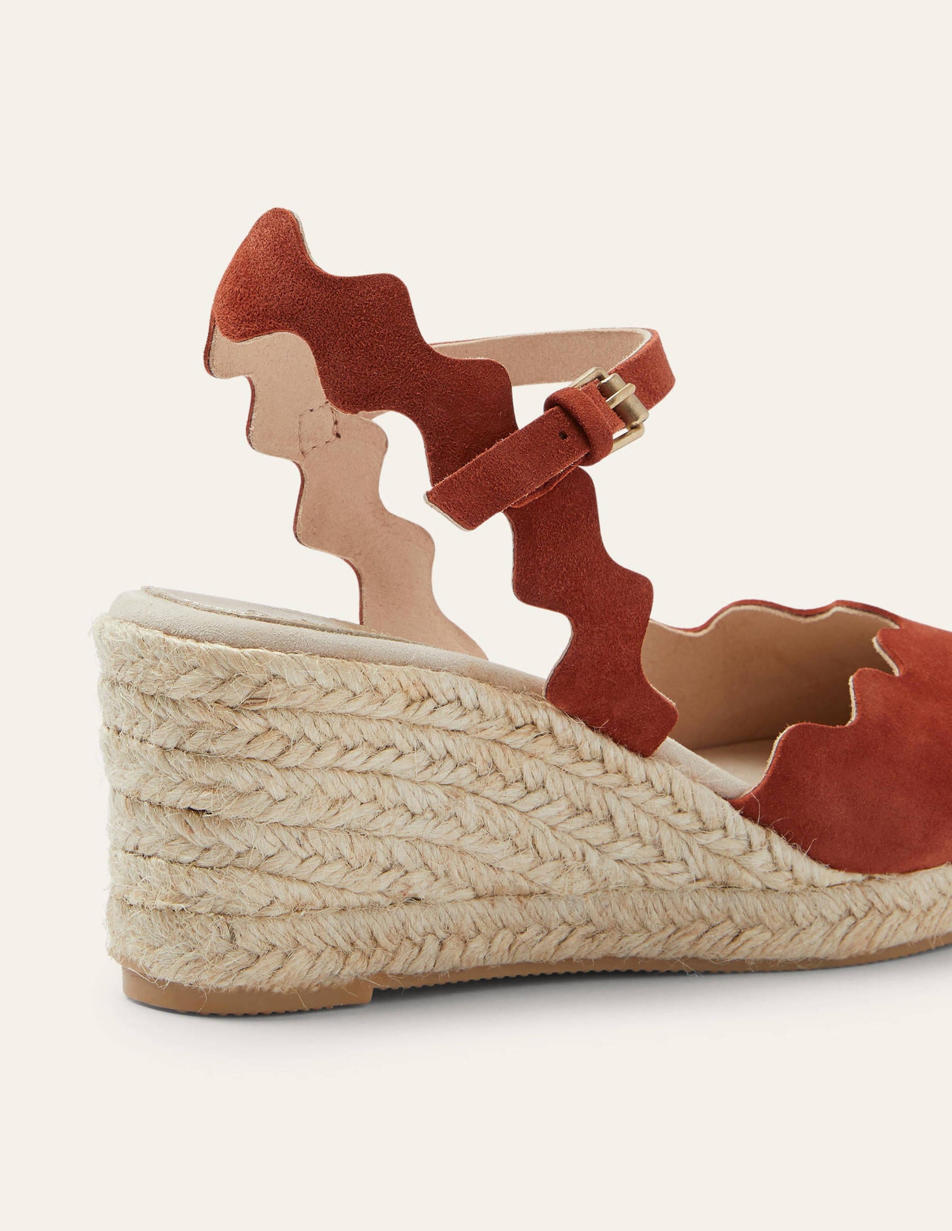 Nadine Espadrille Wedges-Copper Red-3