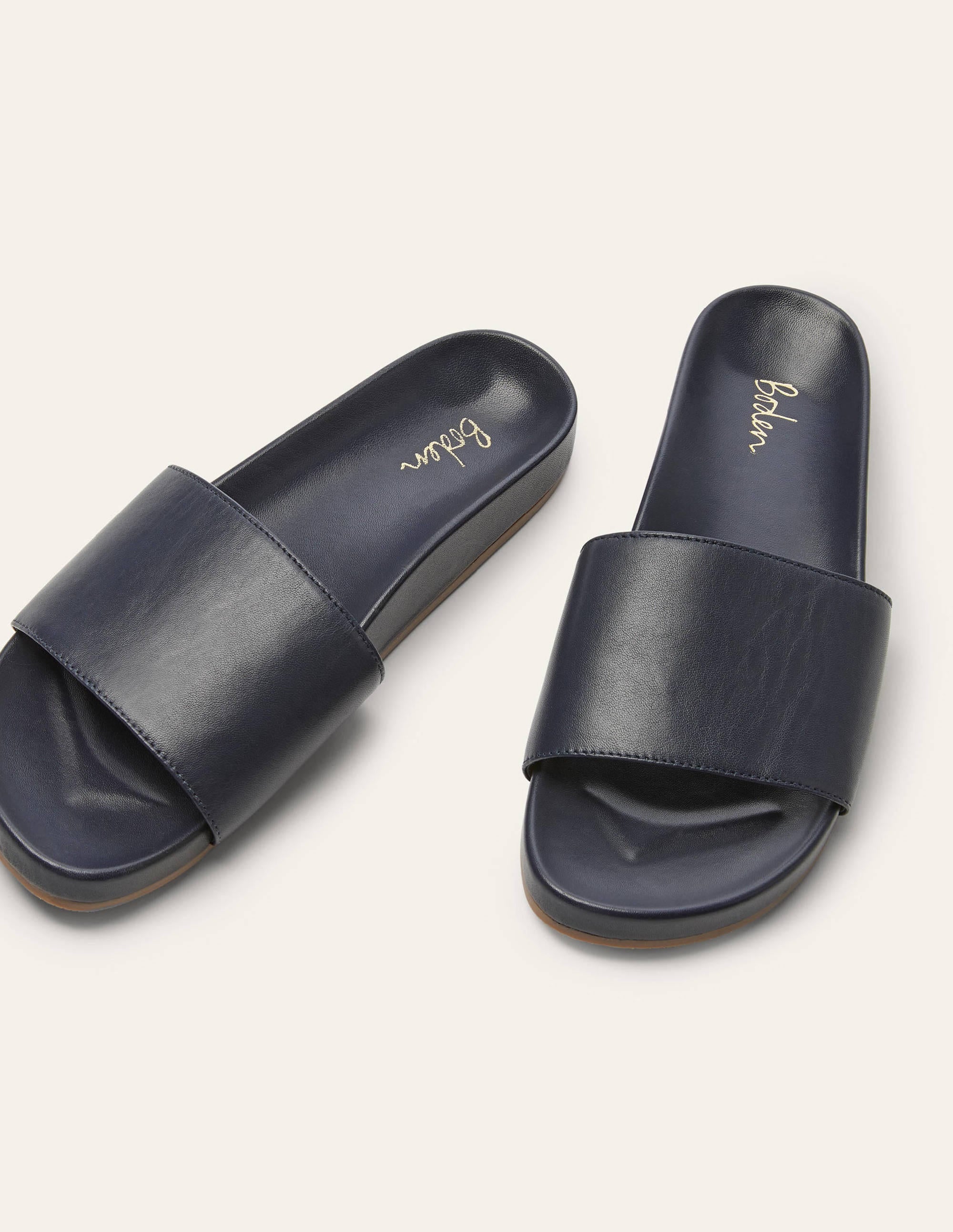 Elsie Mule Sandals-Navy - Image 1