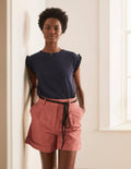 Faye Jersey Top-Navy