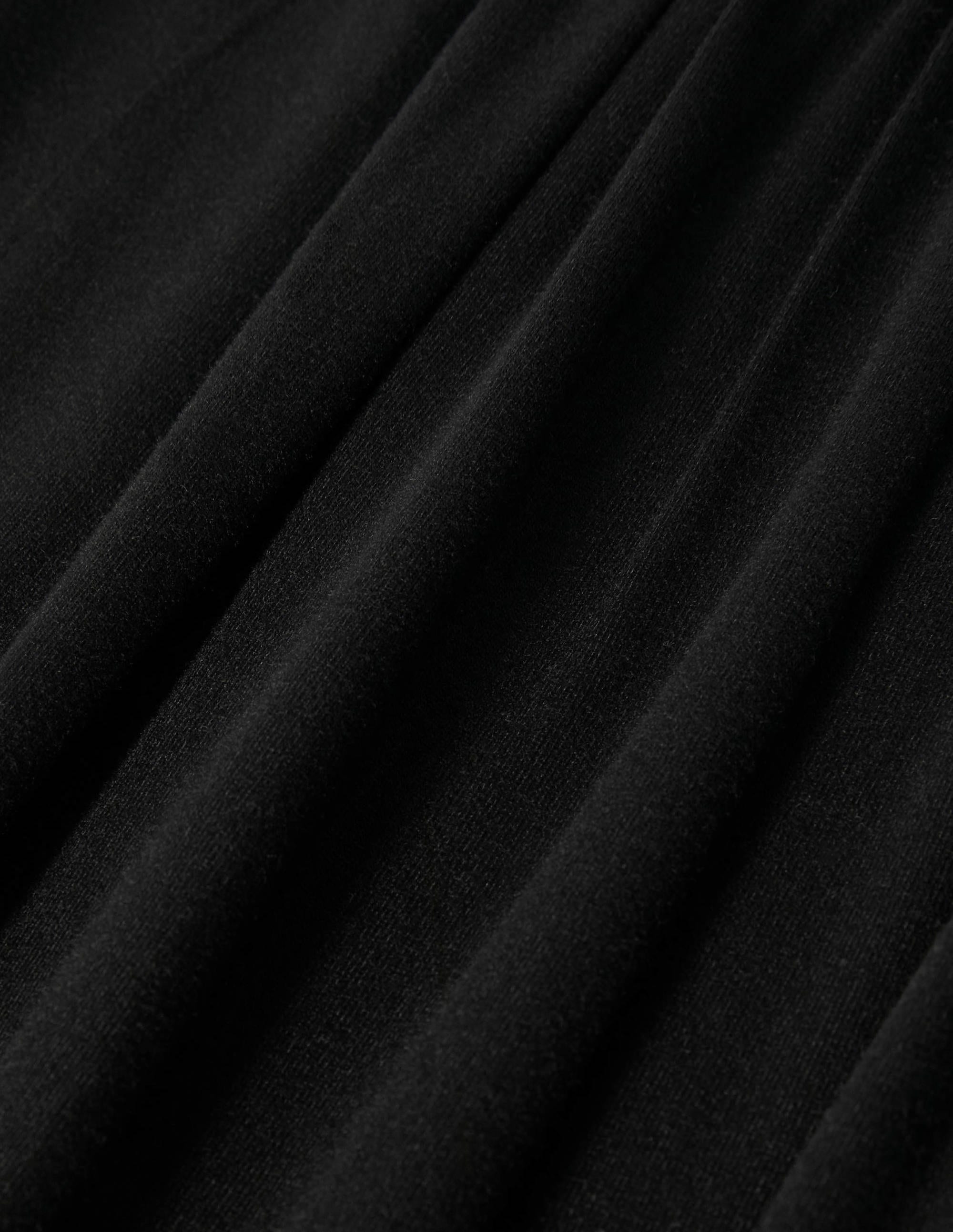 Ruched Waist Skirt-Black - Image 6