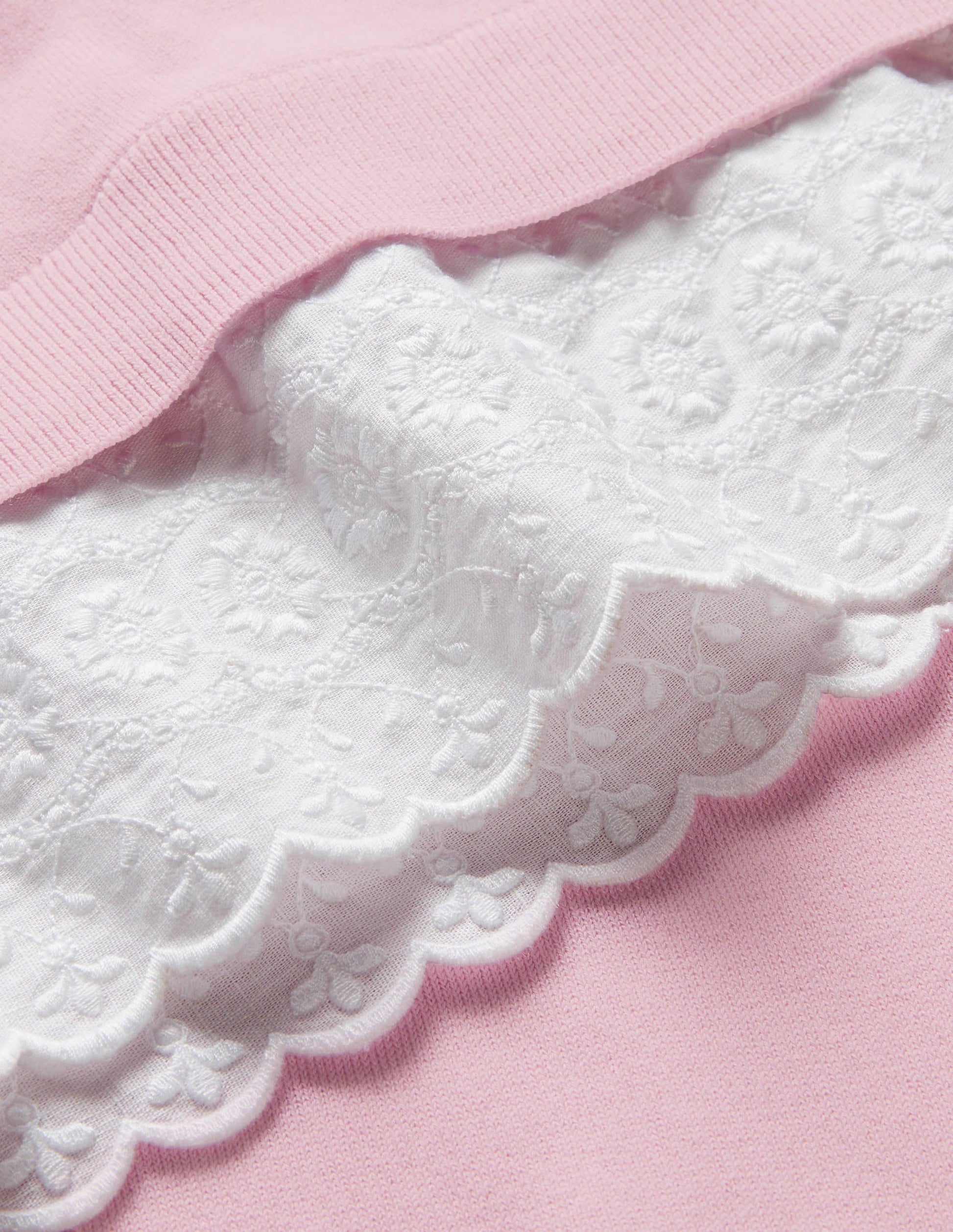 Lauderdale Cotton Frill Jumper-Soft Peony-5