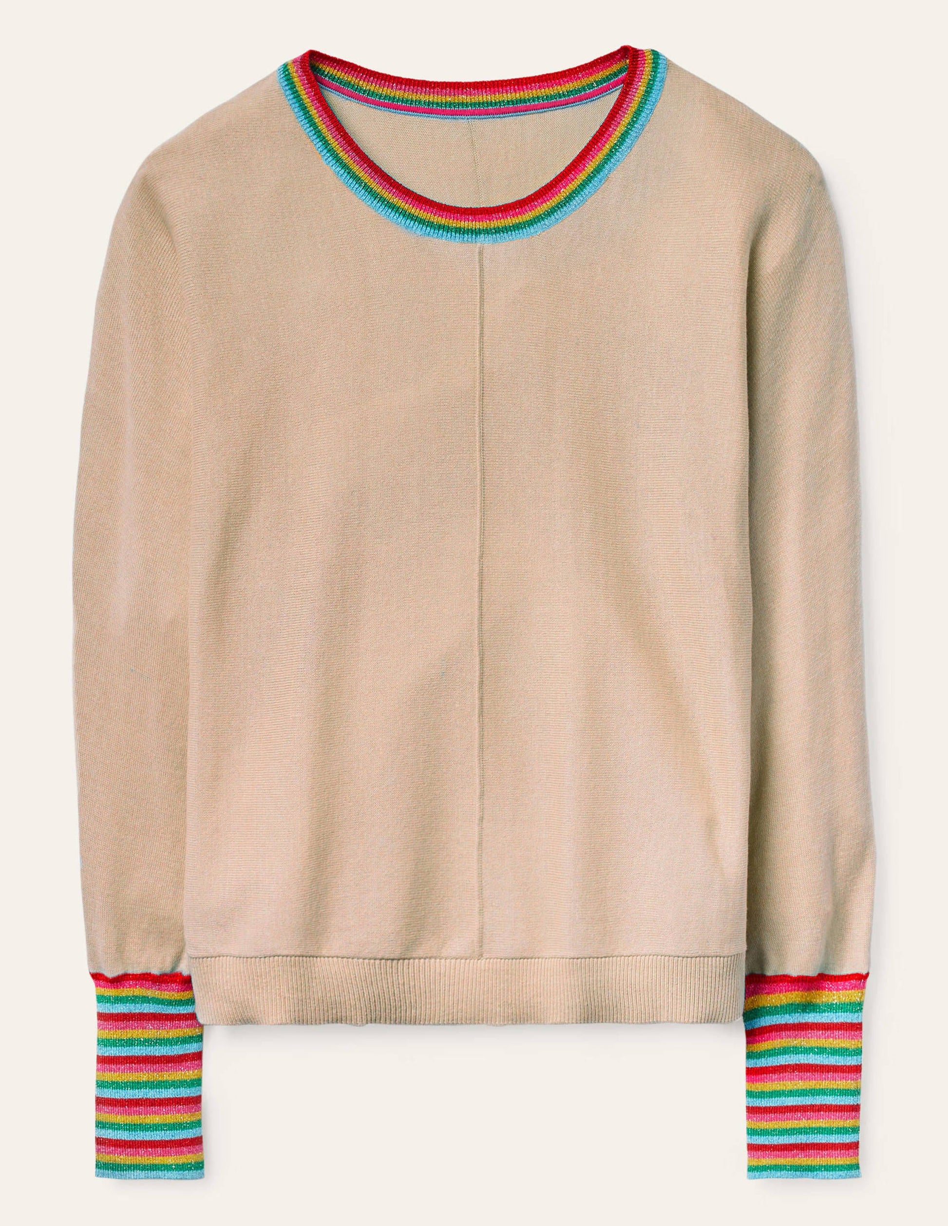 Lytton Sparkle Jumper-Oatmeal Melange-5
