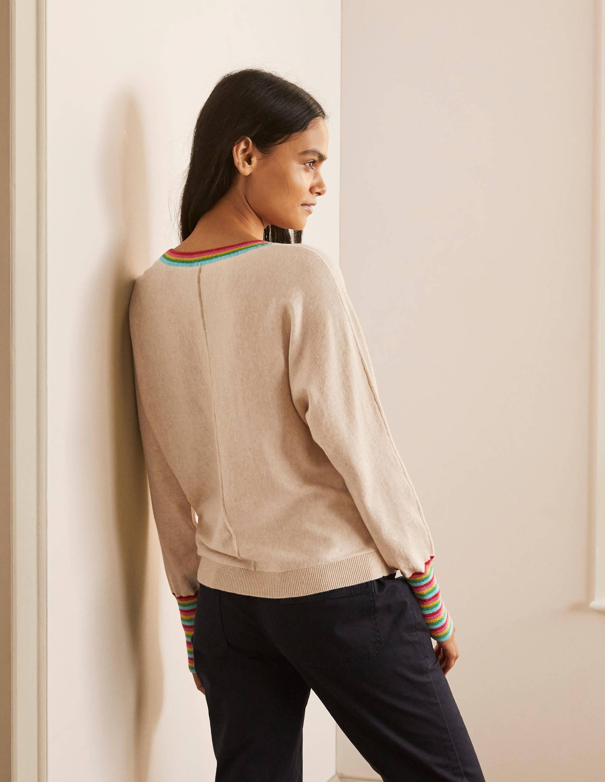 Lytton Sparkle Jumper-Oatmeal Melange - Image 3