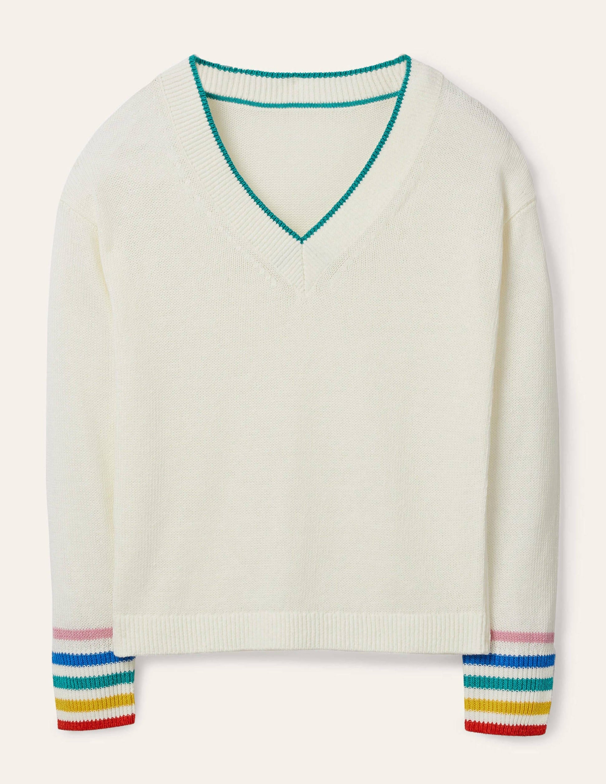 Bamburgh Relaxed Jumper-Ivory-6