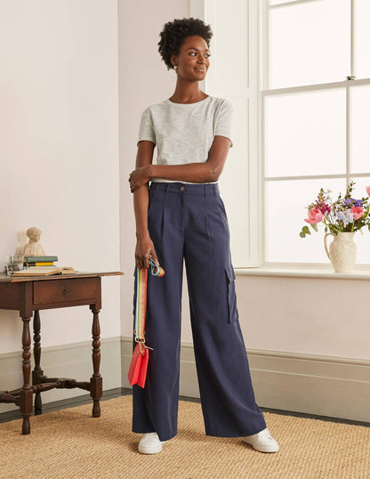 Ailesbury Cargo Trousers-Navy-4