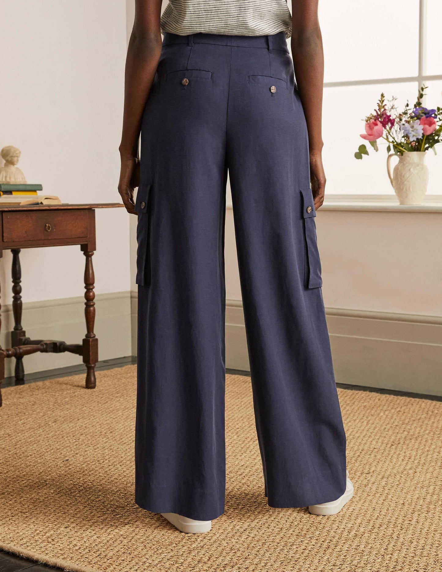 Ailesbury Cargo Trousers-Navy