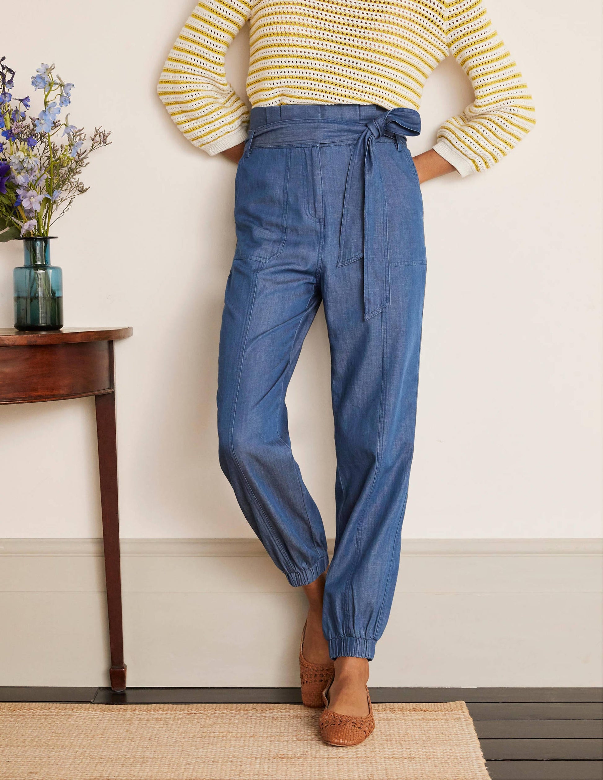 Elgin Trousers-Chambray-1