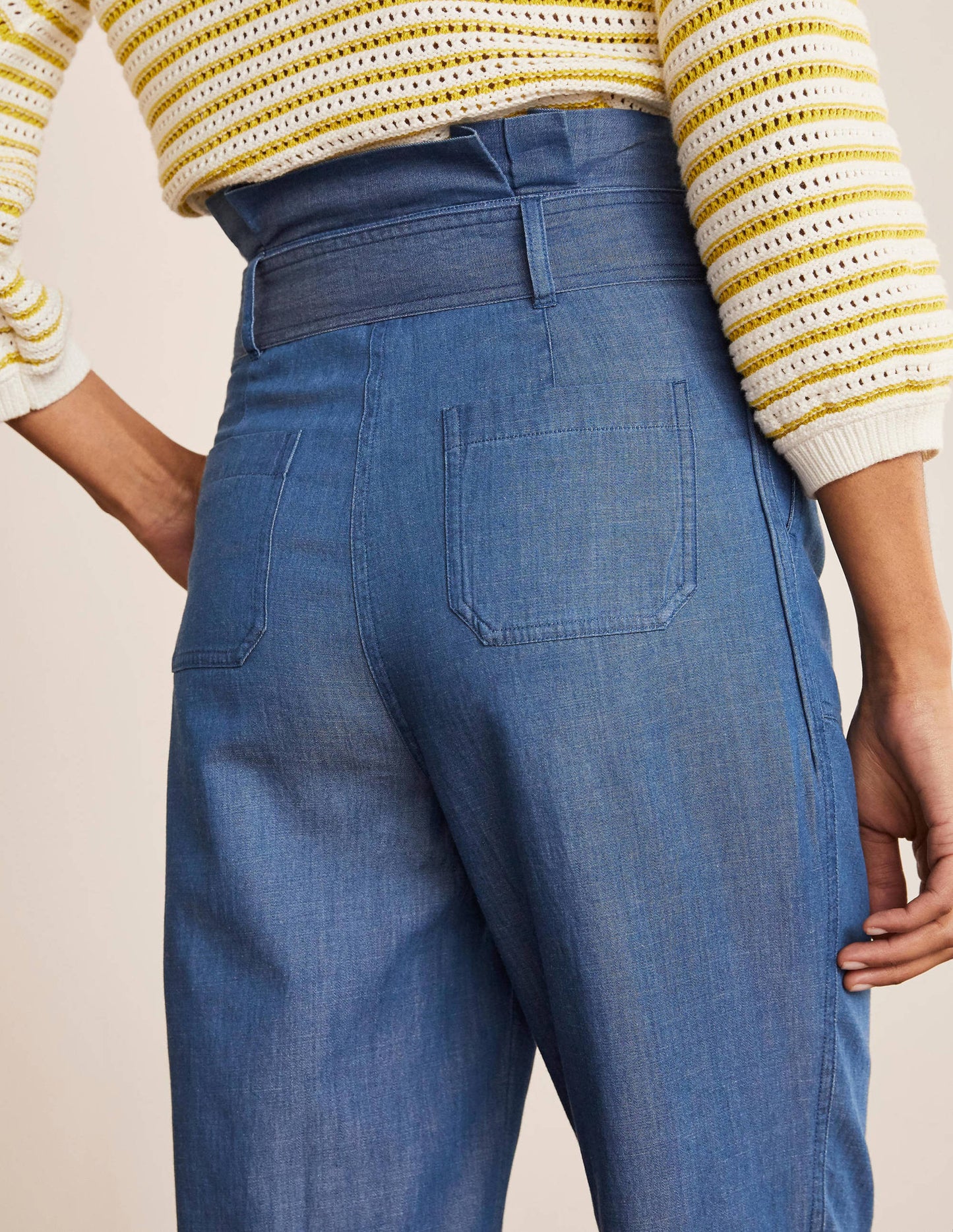 Elgin Trousers-Chambray