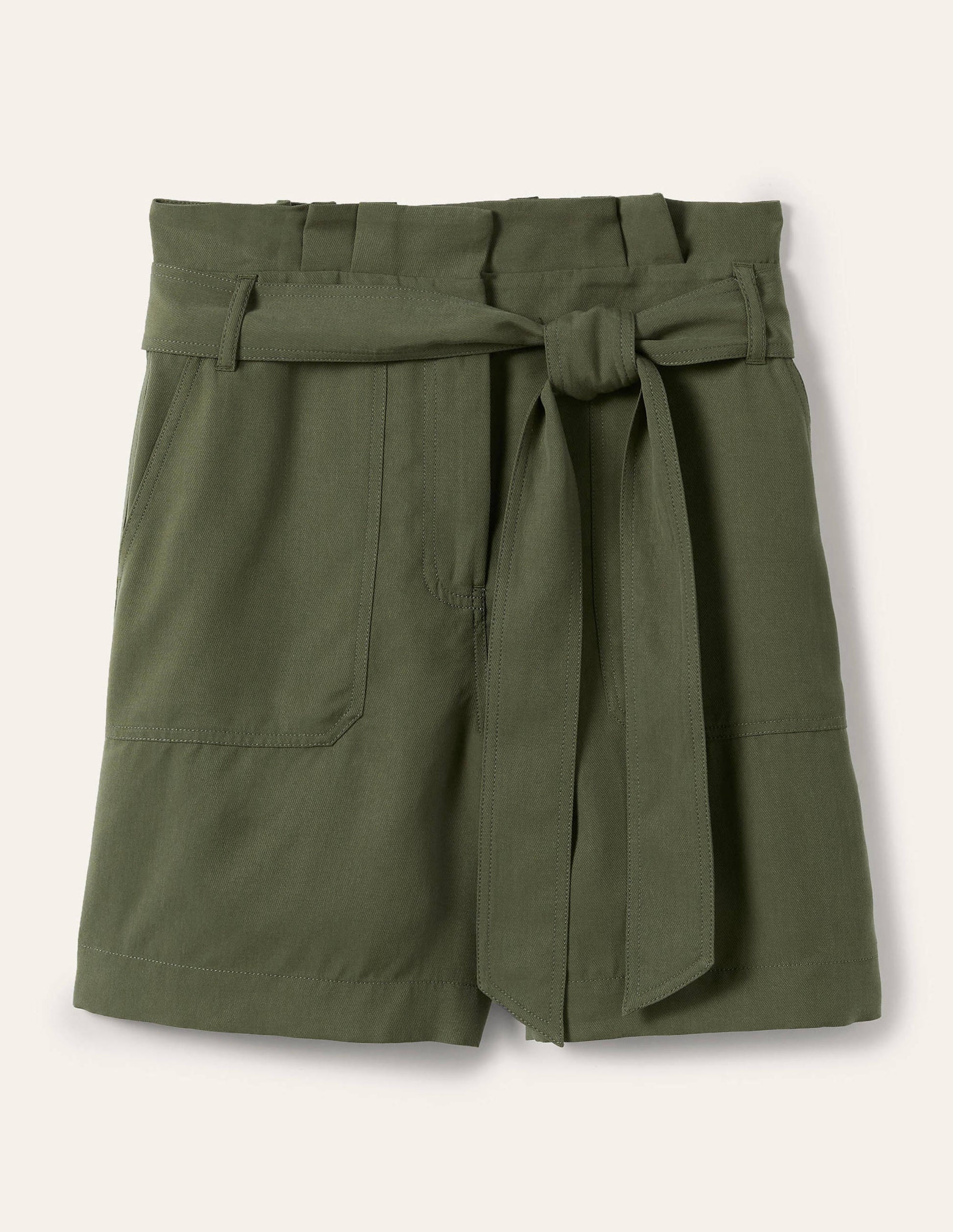 Elgin Paperbag Shorts-Khaki-6