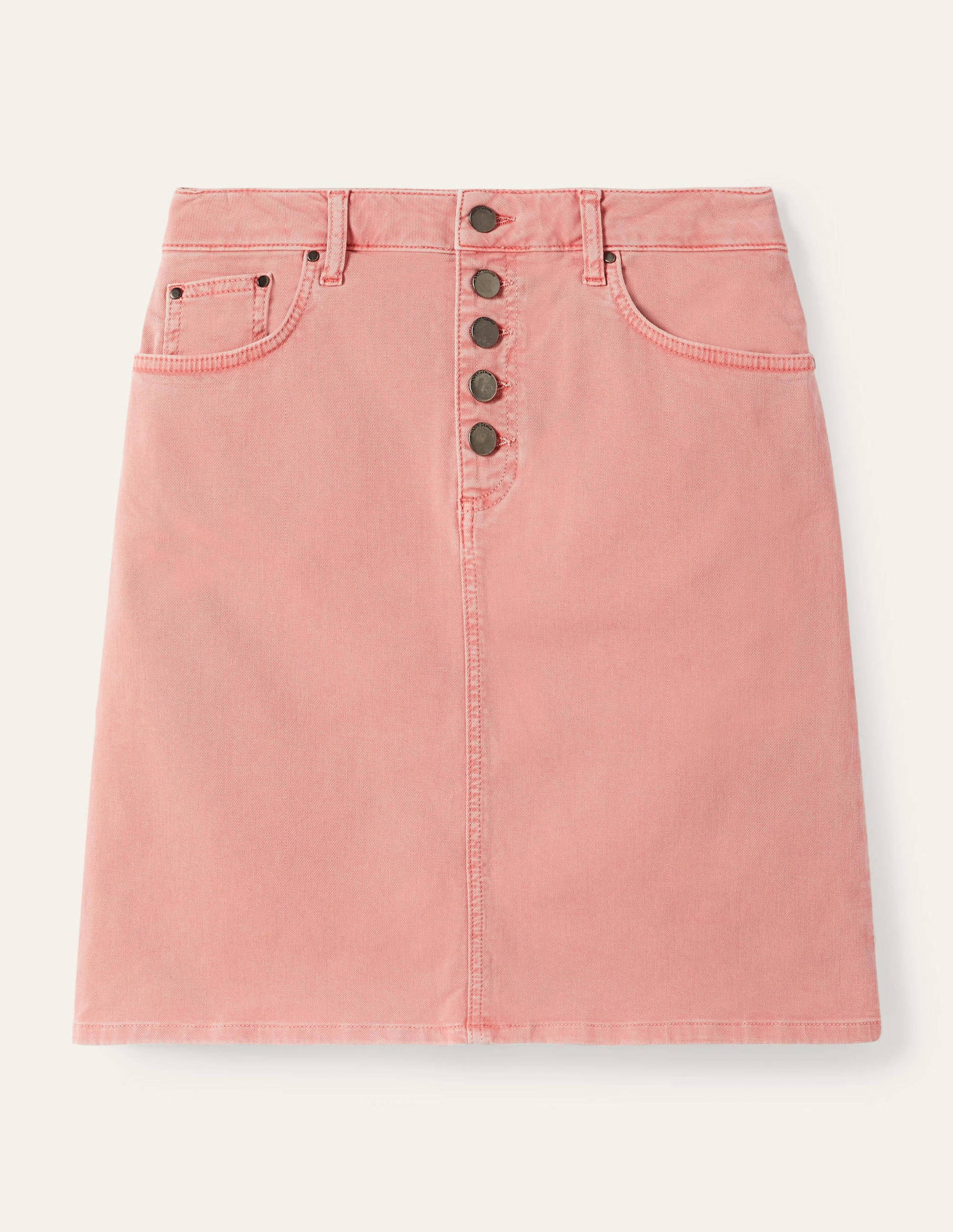 Amelie Girlfriend Skirt-Pale Pink Wash-5