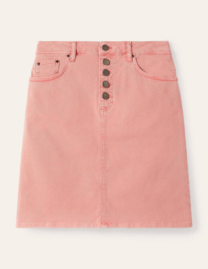 Amelie Girlfriend Skirt-Pale Pink Wash-5