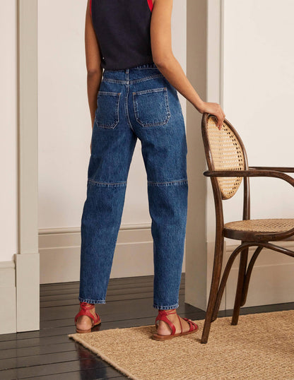 Big Pocket Balloon Jeans-Mid Vintage-2