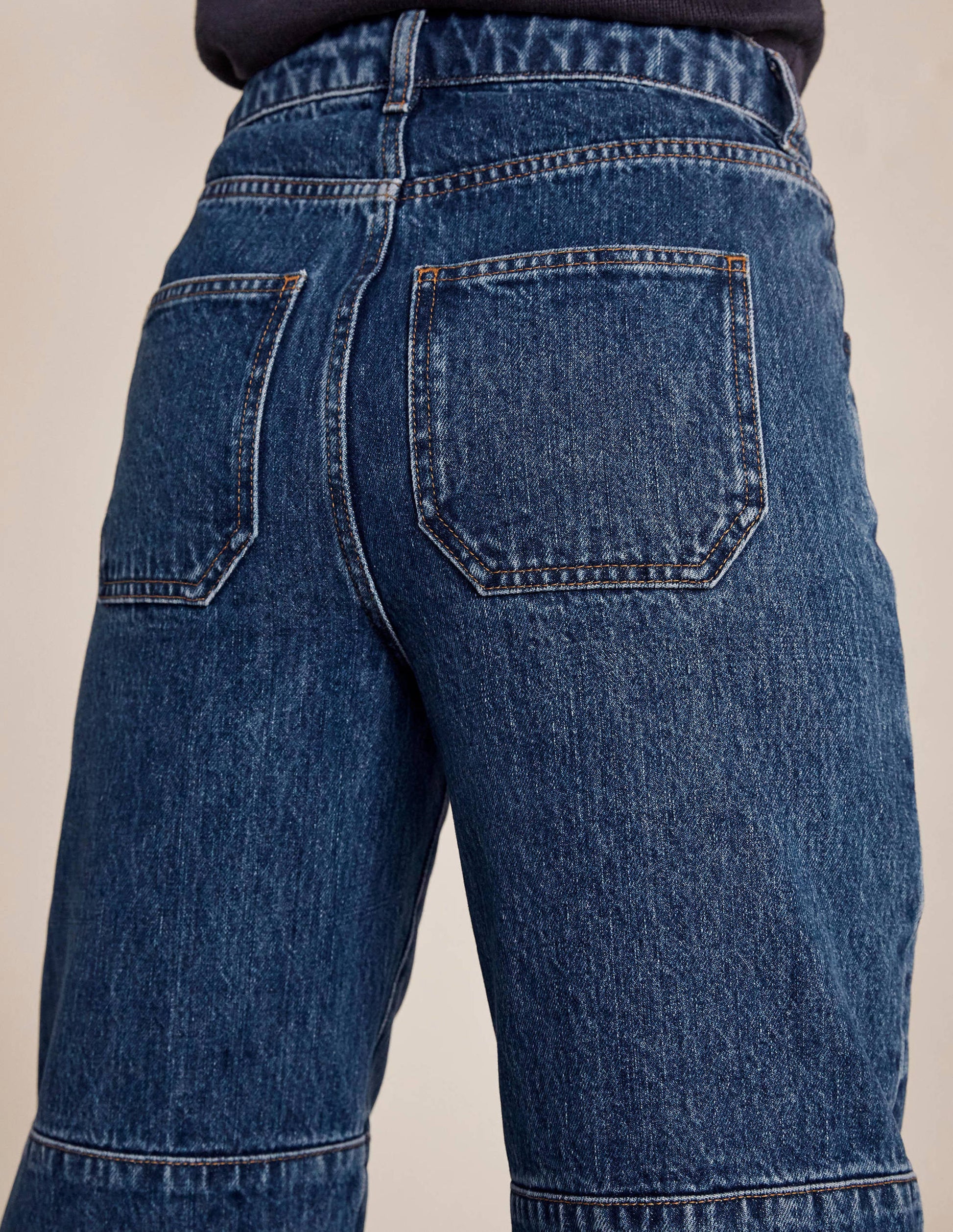 Big Pocket Balloon Jeans-Mid Vintage-4