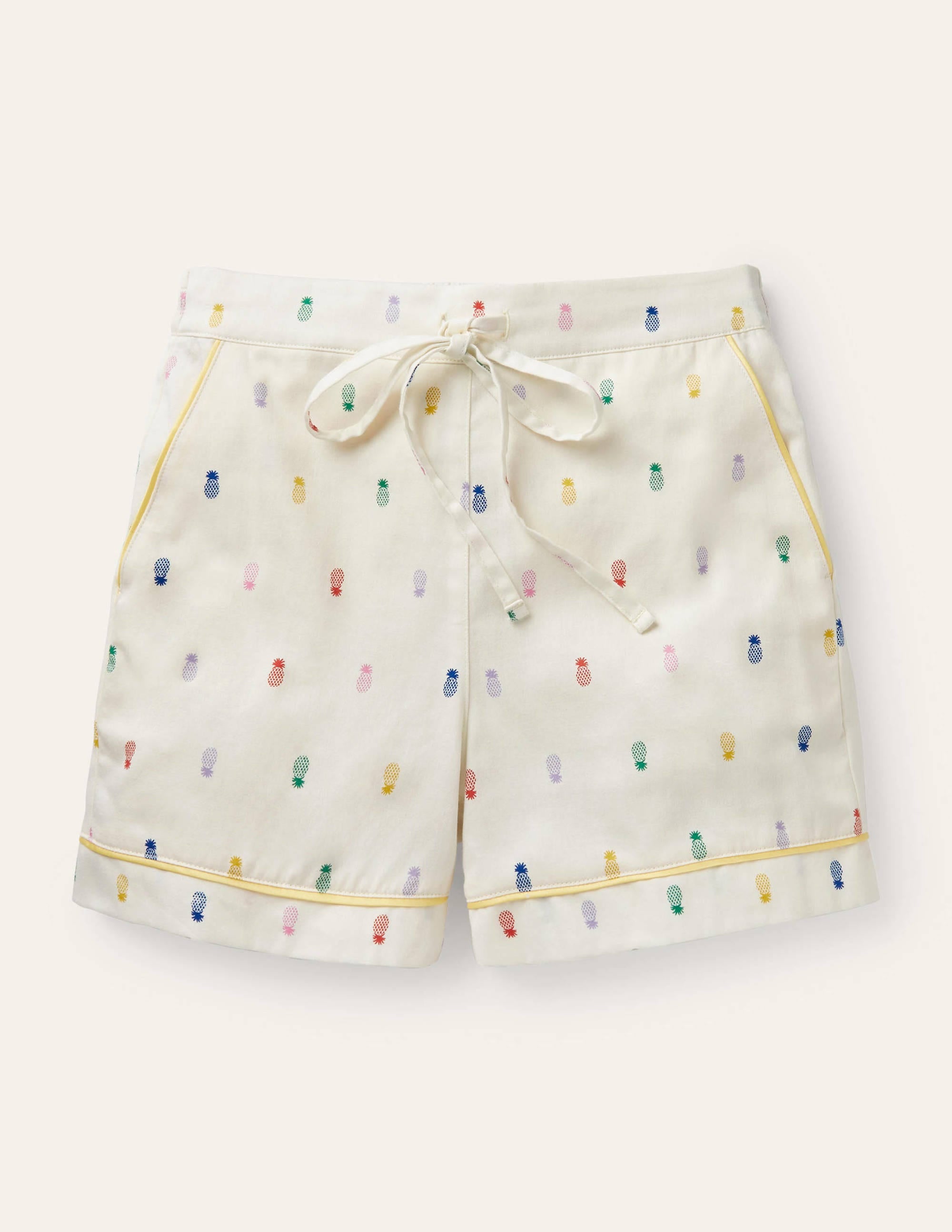Easy Cotton Sleep Short-Ivory, Pineapple Rainbow - Image 5