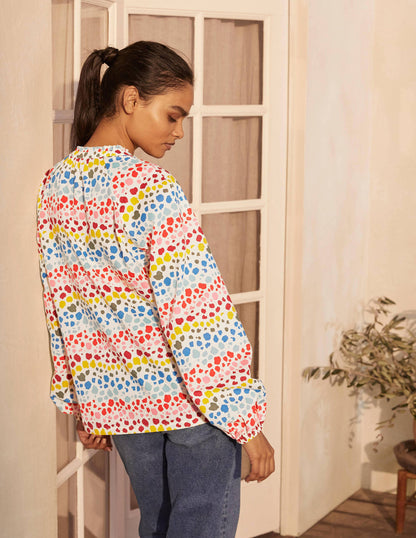 Heather Top-Ivory, Multi Rainbow Leopard-2