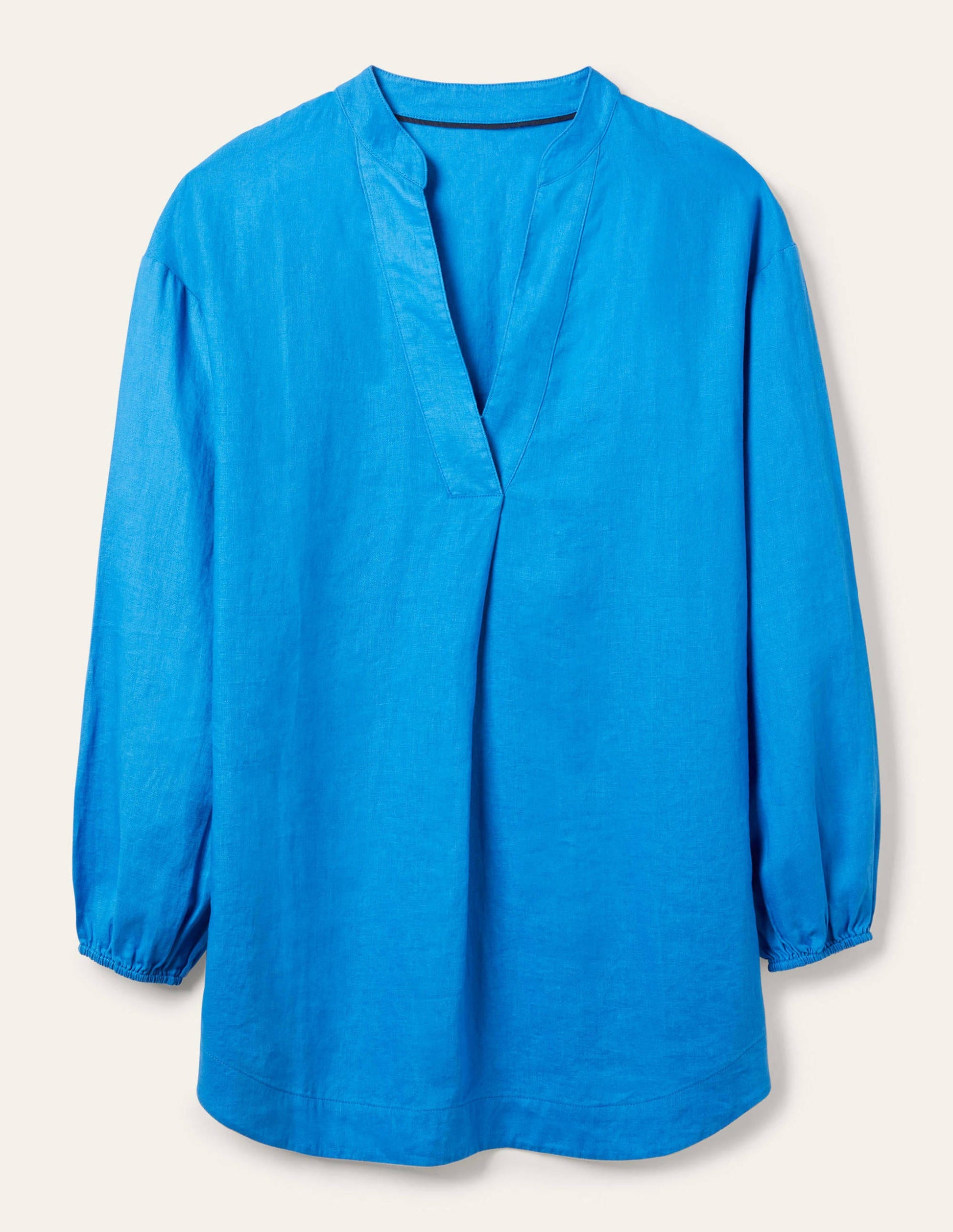 Hannah Linen Shirt-Moroccan Blue-5