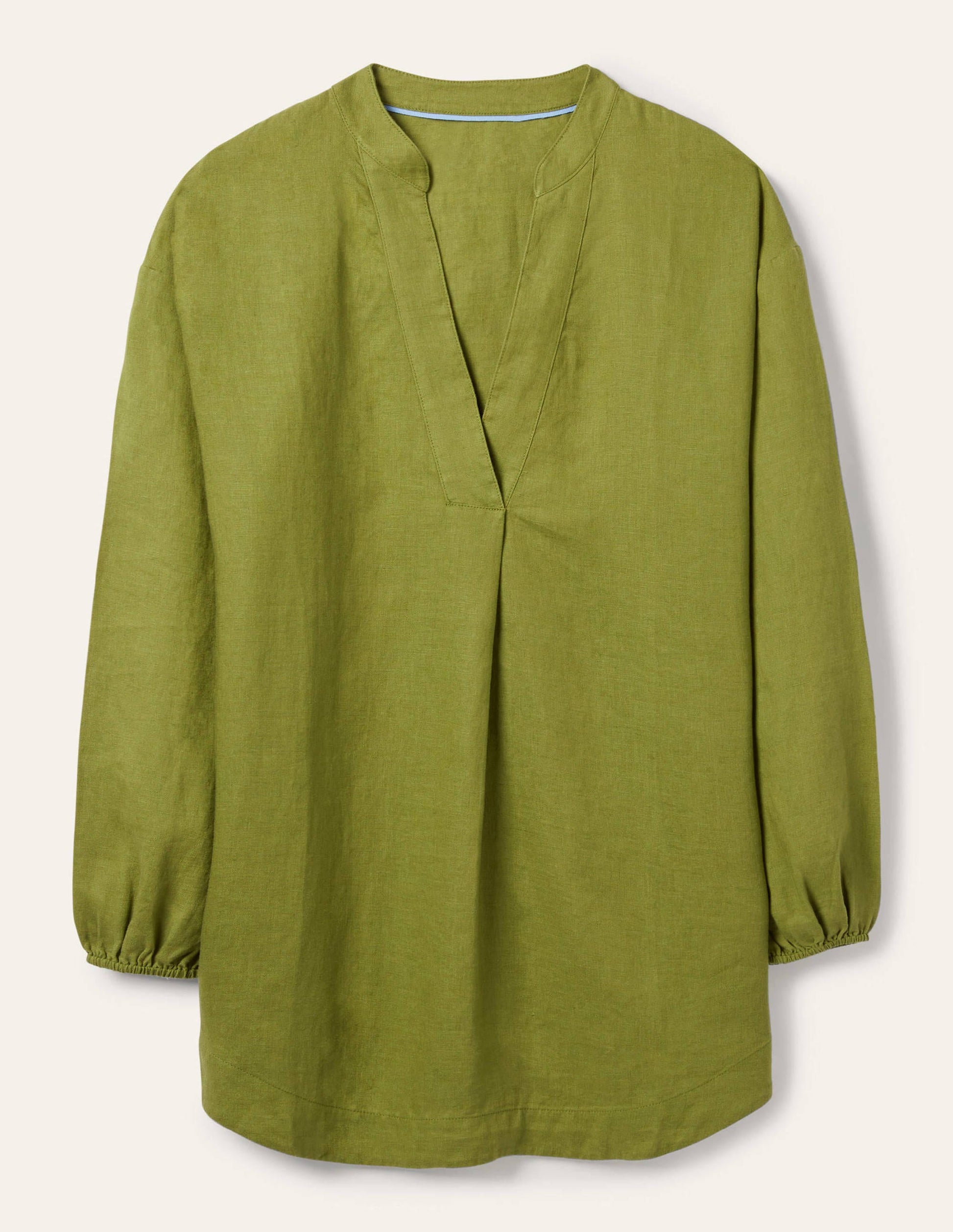 Hannah Linen Shirt-Pea-5