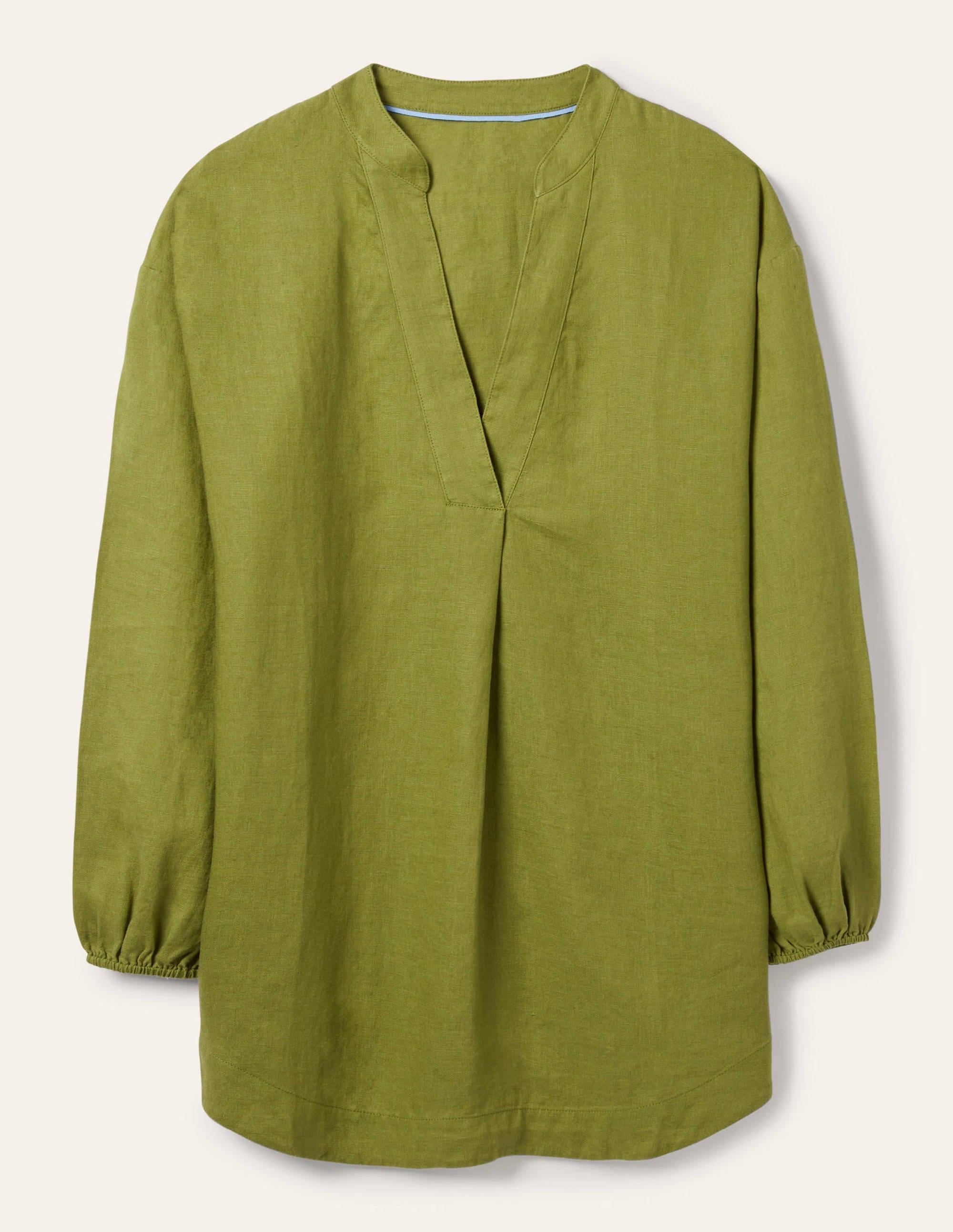 Hannah Linen Shirt-Pea - Image 5
