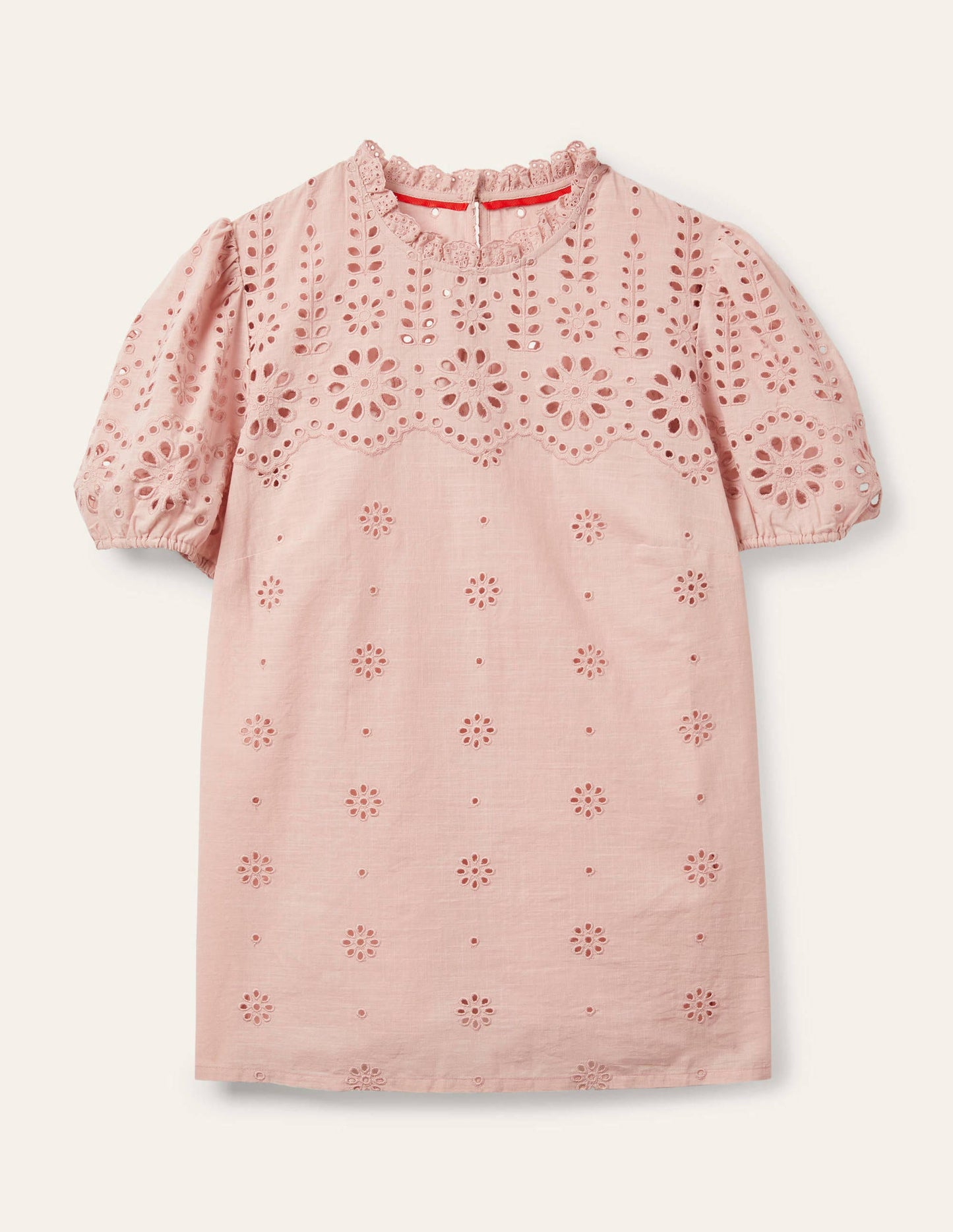 Altheda Broderie Top-Milkshake
