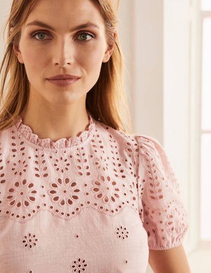 Altheda Broderie Top-Milkshake-3
