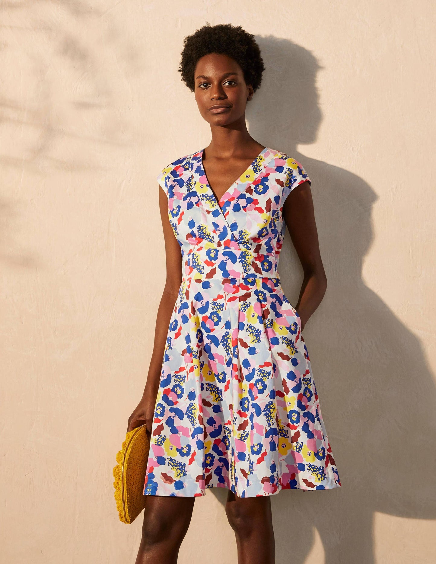 Clemmie Dress-Ivory, Peony Burst