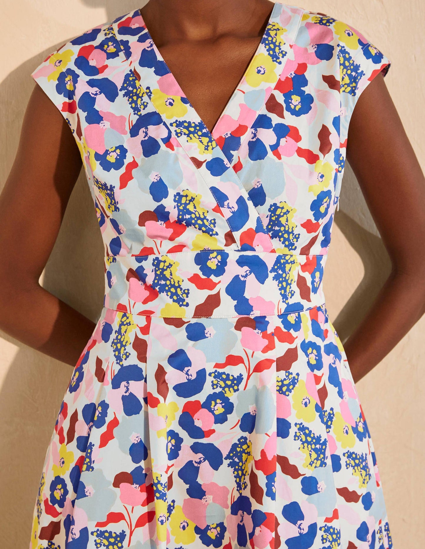 Clemmie Dress-Ivory, Peony Burst