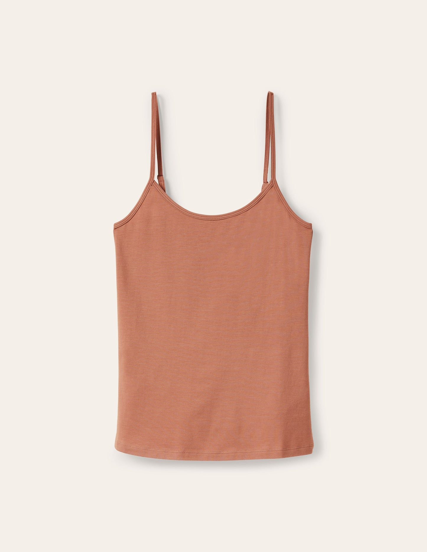 Plain Cami Top-Light Brown