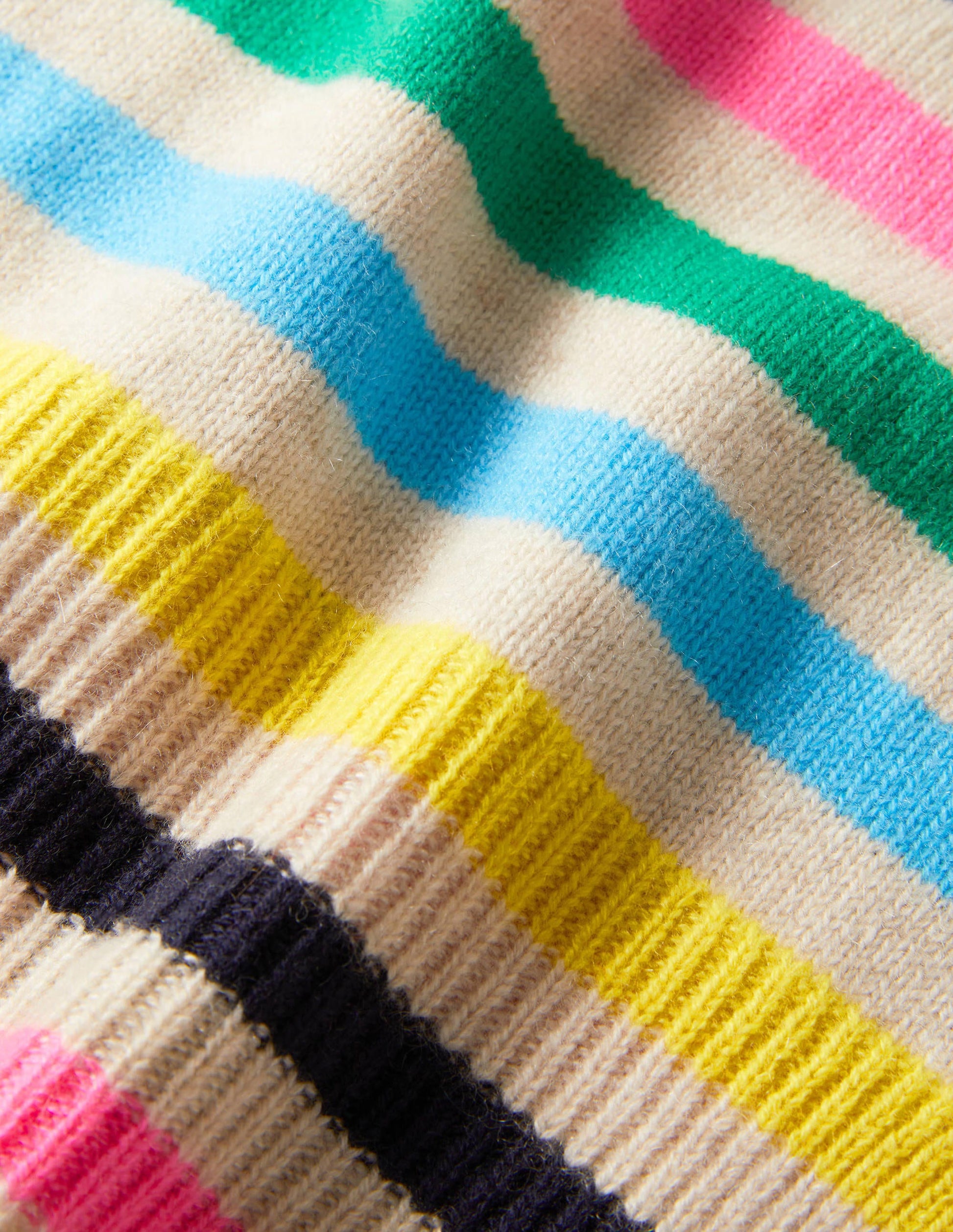 Cashmere Scarf-Multi Stripe-2