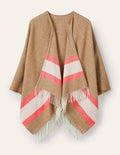 Wool Cape-Chinchilla/Milkshake/Coral